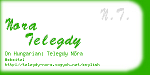 nora telegdy business card